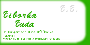 biborka buda business card
